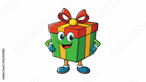 A birthday gift This expenditure includes purchasing a gift for someones birthday. The object in this expenditure is a tangible item such as a book or. Cartoon Vector.