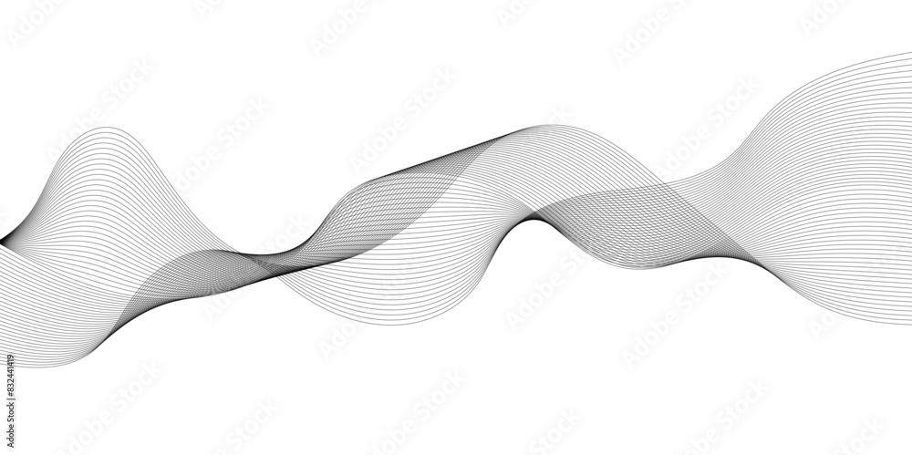 Abstract wavy lines on transparent background with grey smooth element swoosh speed wave modern stream background. You can used for banner, template, wallpaper, business wave curve lines background. Abstract wavy lines on transparent background with grey smooth element swoosh speed wave modern stream background. You can used for banner, template, wallpaper, business wave curve lines background.