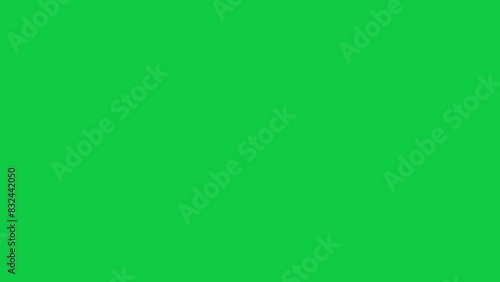 Black first aid cross plus sign icon isolated on green screen background animation video. photo