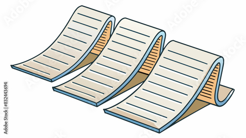A set of paragraphs in a document where the text is evenly spaced and aligned on both the left and right sides can be considered justified.. Cartoon Vector.