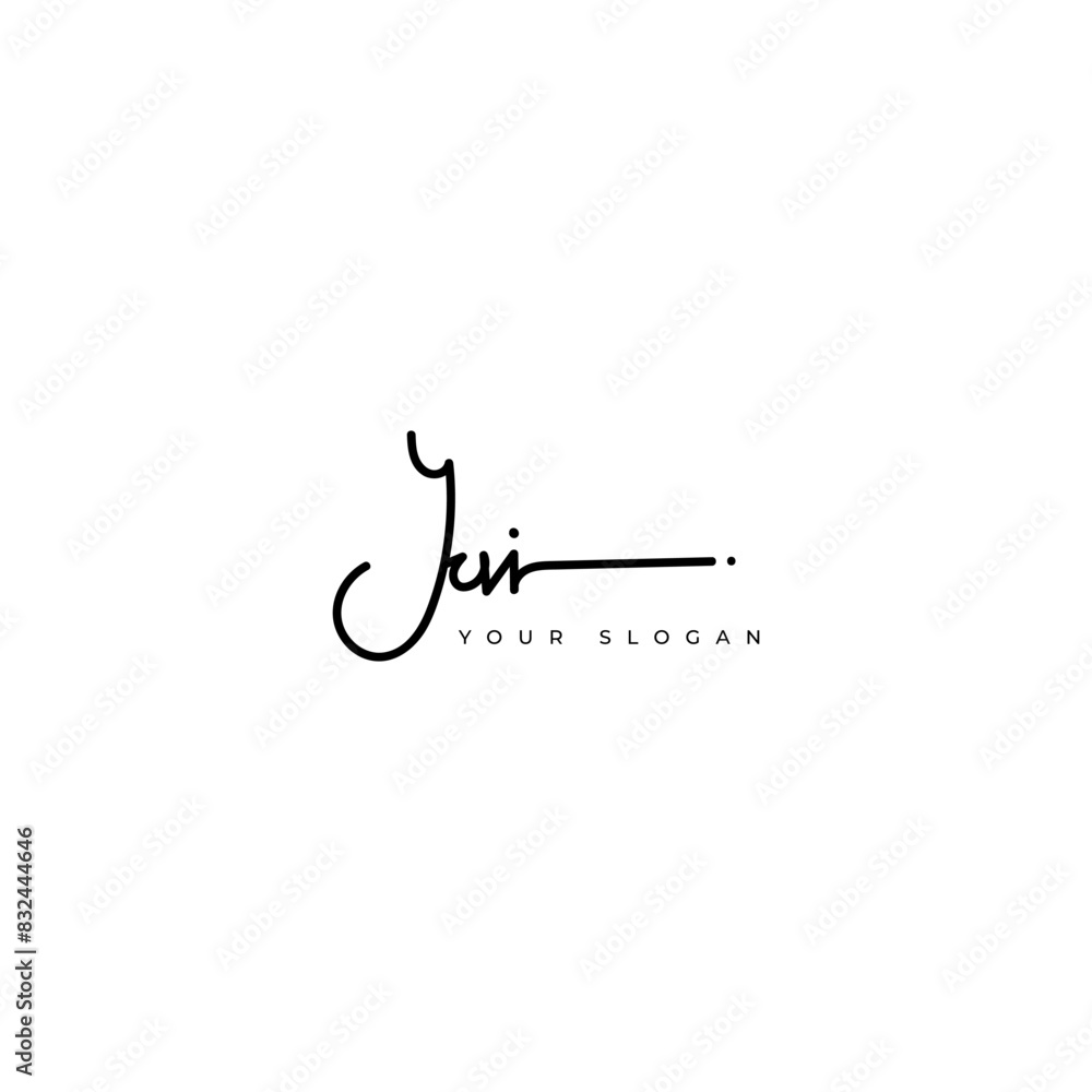 Yui name signature logo vector design Yui name signature logo vector design