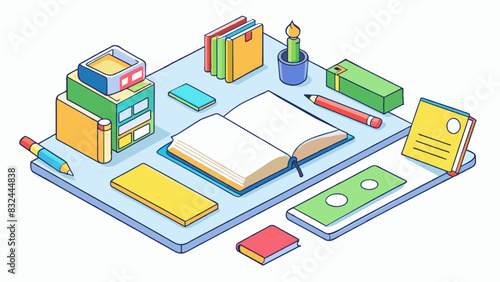 A study regime This refers to a structured routine for learning and academic success. It may involve materials such as textbooks highlighters and. Cartoon Vector.