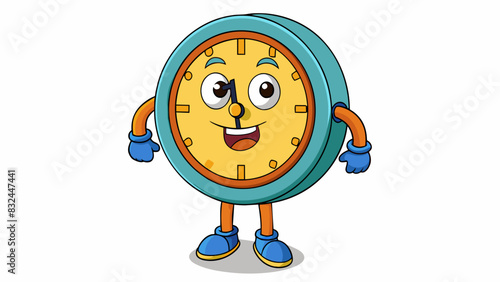 Clocks are a fundamental tool used to measure time. They come in various forms such as a traditional clock with hands and numbers or a digital clock. Cartoon Vector.