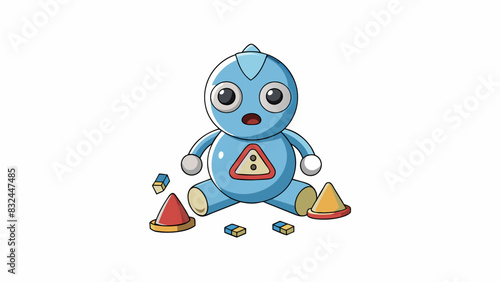 Defective Toy A toy manufacturer produces a new product that has small detachable pieces that could easily be swallowed by young children. The. Cartoon Vector.
