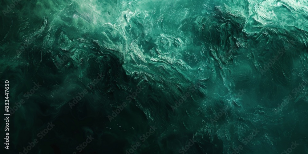 Fototapeta premium Dark green abstract texture with intense and intricate patterns, a stunning visual feast for the eyes