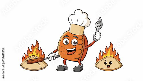 In a bakery a batch of freshly baked bread turns out to be burnt and inedible. The ovens exception is that it sometimes overheats causing the bread to. Cartoon Vector.