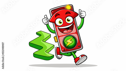 Initial is a bright red traffic light signaling the start of a race. The light flashes and then turns green causing a flurry of movement as cars speed. Cartoon Vector.