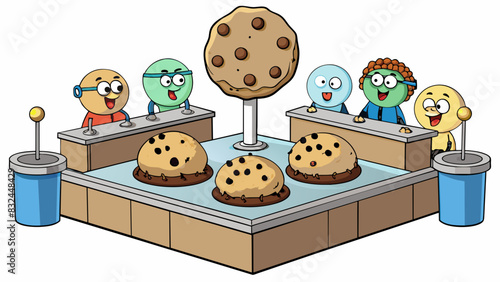 In the second trial participants were asked to sample different types of cookies and rate their taste on a scale of 110. The cookies were all round in. Cartoon Vector.