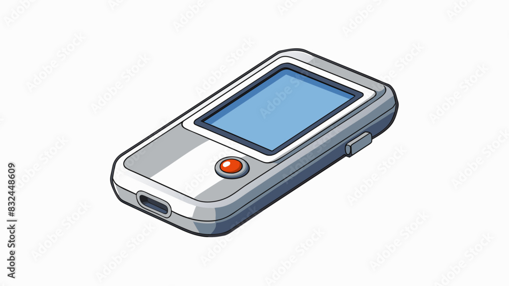 Mark is a small handheld electronic device resembling a pen. It has a sleek silver design with a tiny screen and a button on the top. It is used to. Cartoon Vector. Mark is a small handheld electronic device resembling a pen. It has a sleek silver design with a tiny screen and a button on the top. It is used to. Cartoon Vector.