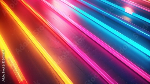 colorful background with diagonal stripes in neon colors