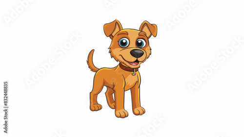 loyal fourlegged dog with soft fur and big soulful eyes. They are always by your side ready to offer unconditional love support and. Cartoon Vector.