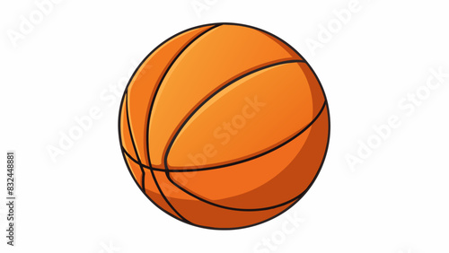 Properly inflated basketball The ball has a consistent bounce and feels firm to the touch. It also maintains its shape without any visible dents or. Cartoon Vector.