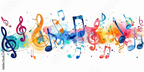 a image of a group of musical notes with a white background