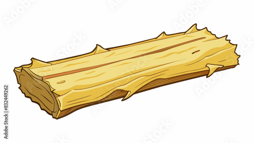 The bark was jagged and peeling revealing layers of pale creamcolored wood underneath. It reminded me of cracked paint on an old fence worn down by. Cartoon Vector.