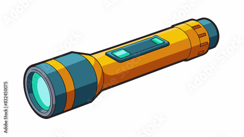 The flashlight had multiple brightness settings and a durable battery making it sufficient for a camping trip where it could provide ample light for. Cartoon Vector.