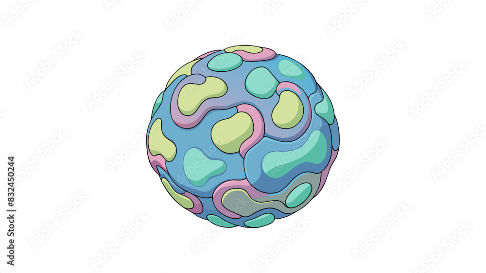 The fourth roll was a soft squishy sphere like a stress ball. Its surface was covered in a multitude of colorful patterns and the material felt. Cartoon Vector. The fourth roll was a soft squishy sphere like a stress ball. Its surface was covered in a multitude of colorful patterns and the material felt. Cartoon Vector.
