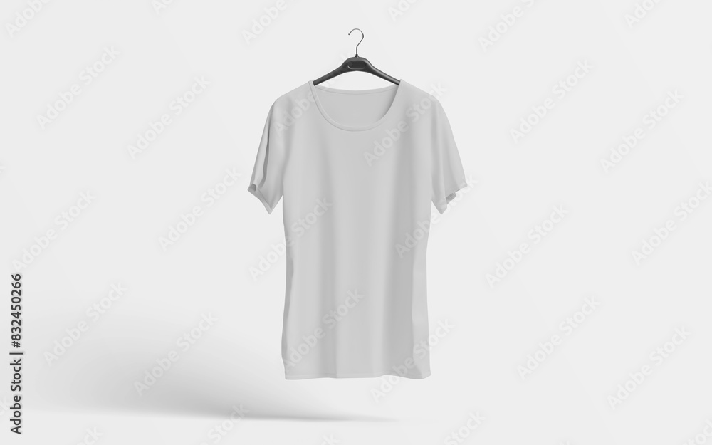 White T-Shirt , Mockup template for design print White T-Shirt , Mockup template for design print