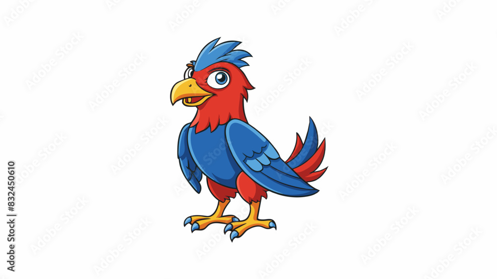 The nations national animal was a majestic bird with a fierce gaze symbolizing strength and freedom. It could often be seen on the countrys currency. Cartoon Vector. The nations national animal was a majestic bird with a fierce gaze symbolizing strength and freedom. It could often be seen on the countrys currency. Cartoon Vector.