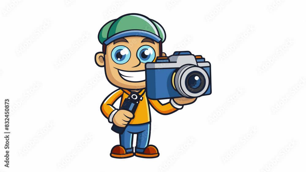The photographer Camera always in hand this person has an eye for capturing the beauty in everyday objects. Whether its a flower in a vase or a. Cartoon Vector. The photographer Camera always in hand this person has an eye for capturing the beauty in everyday objects. Whether its a flower in a vase or a. Cartoon Vector.