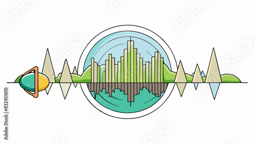 This song is a fusion of electronic and natural sounds with a pulsing beat that mimics the sound of footsteps in a busy city. The synthesized notes. Cartoon Vector.