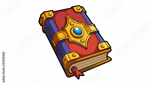 This unlikely literary item offers a mysterious and enchanting quality defying the traditional concept of a books pages being visible at all times.. Cartoon Vector.