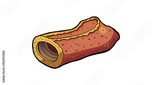 Your throat feels like its been rep with sandpaper the roughness making swallowing painful and coughing a constant occurrence.. Cartoon Vector.