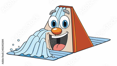 Your once steady faucet of a nose turns into a neverending waterfall the tissues piling up as you struggle to keep up with the constant drip.. Cartoon Vector.
