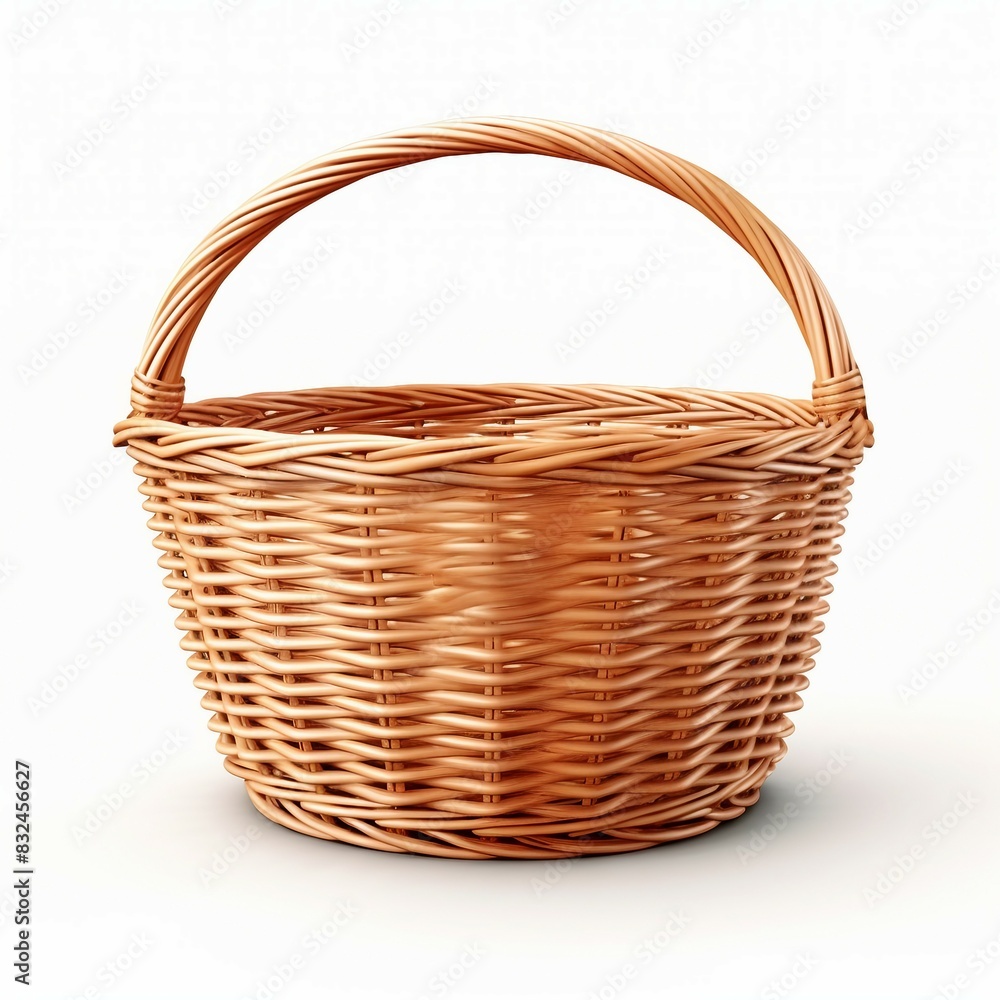 Obraz premium empty basket isolated on white