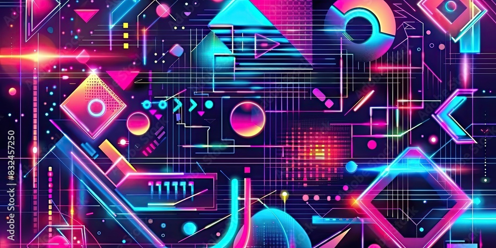 a image of a colorful abstract background with geometric shapes a image of a colorful abstract background with geometric shapes