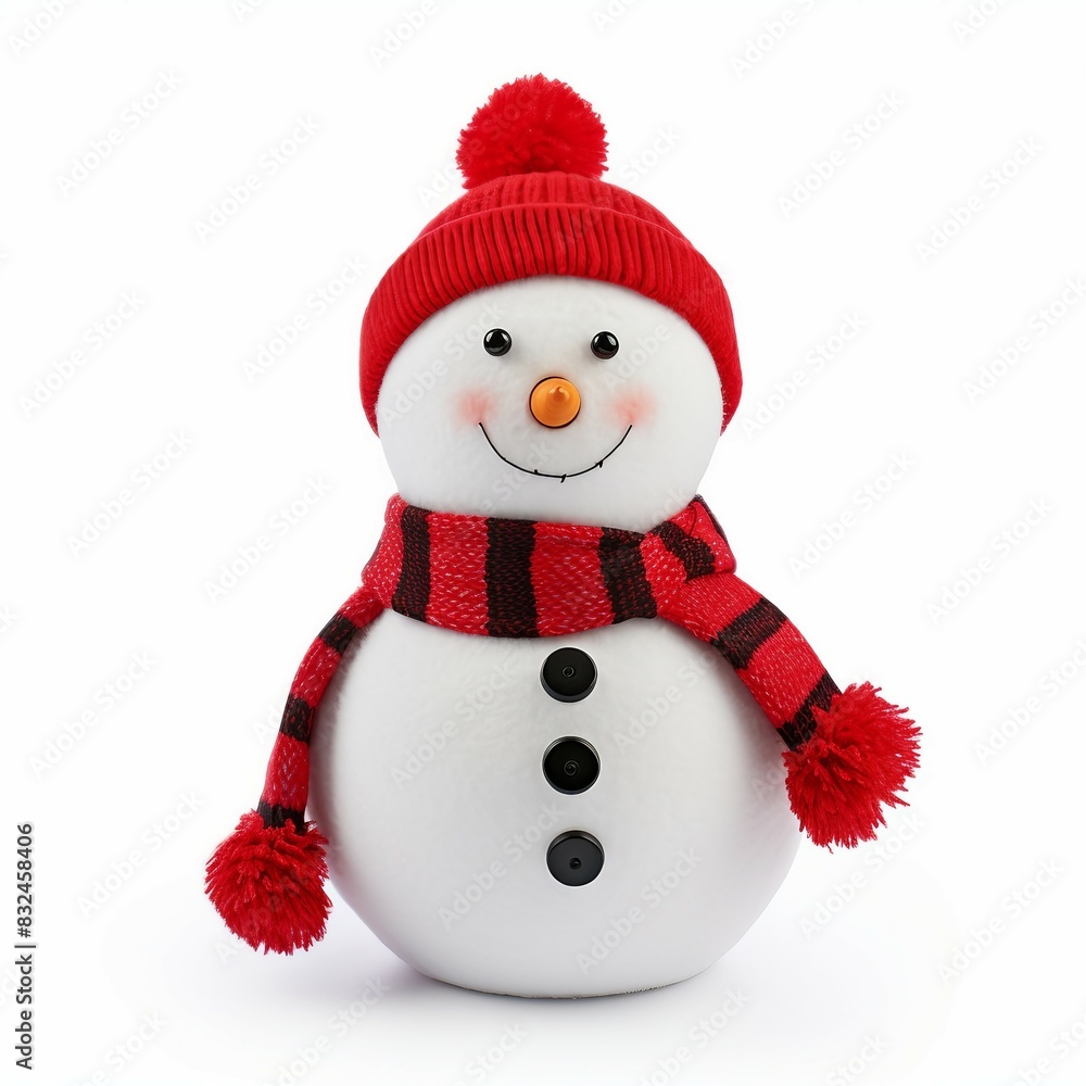 snowman toy isolated on white background snowman toy isolated on white background