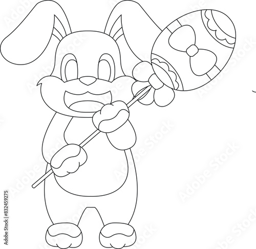 Rabbit Easter Easter egg Animal Vector Graphic Art Illustration