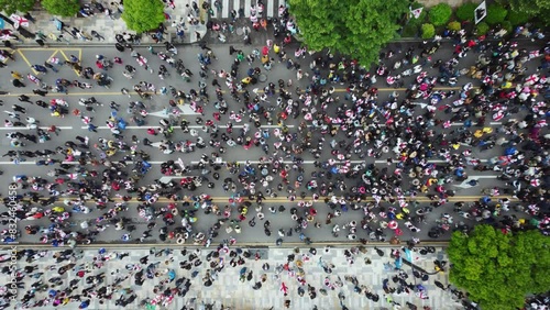 Protest Aerial View