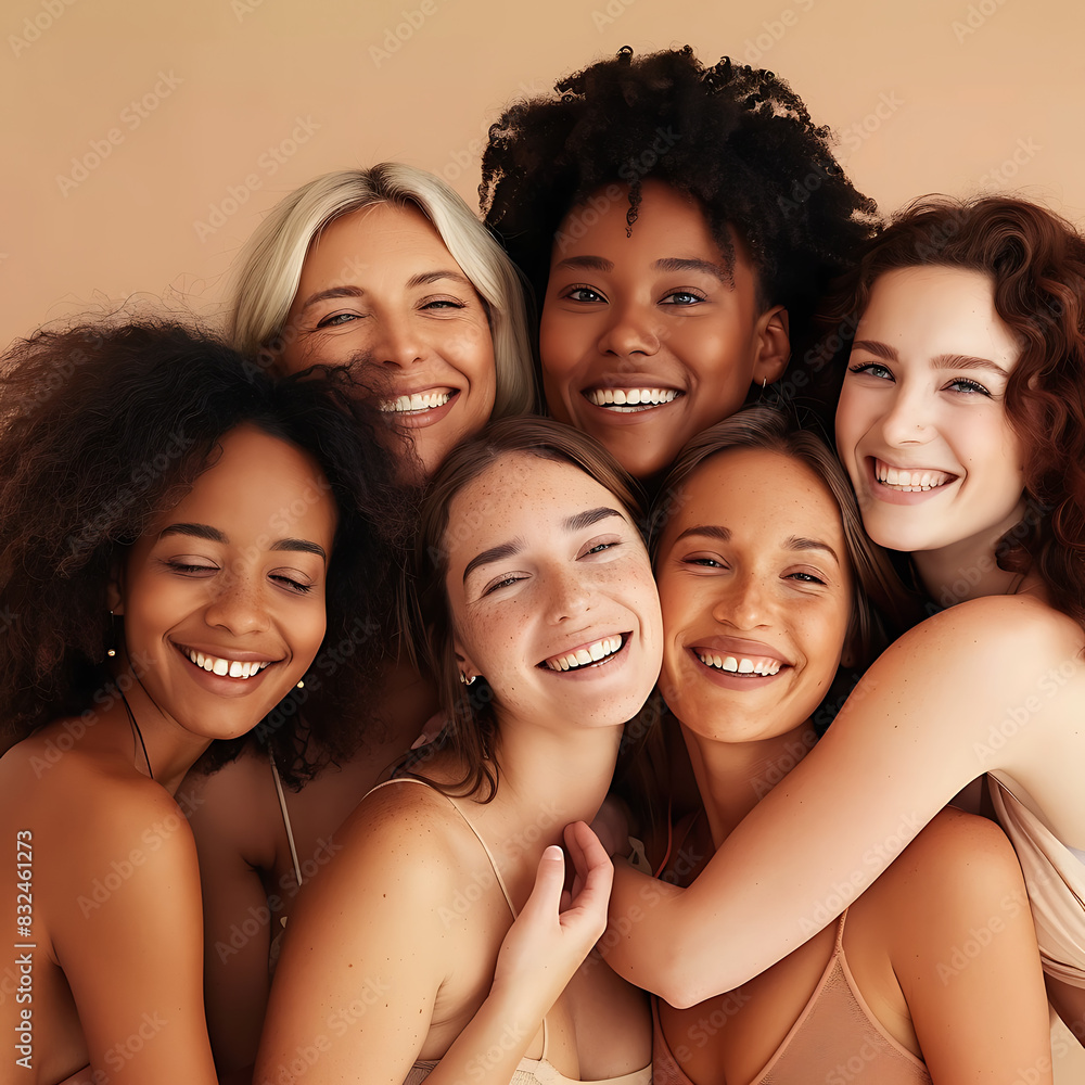 A group of diverse women, each with different ethnicities A group of diverse women, each with different ethnicities