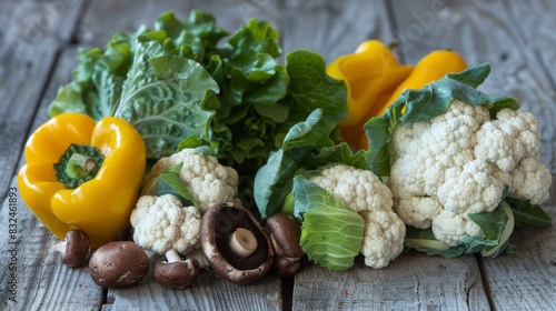The Fresh Organic Vegetables photo