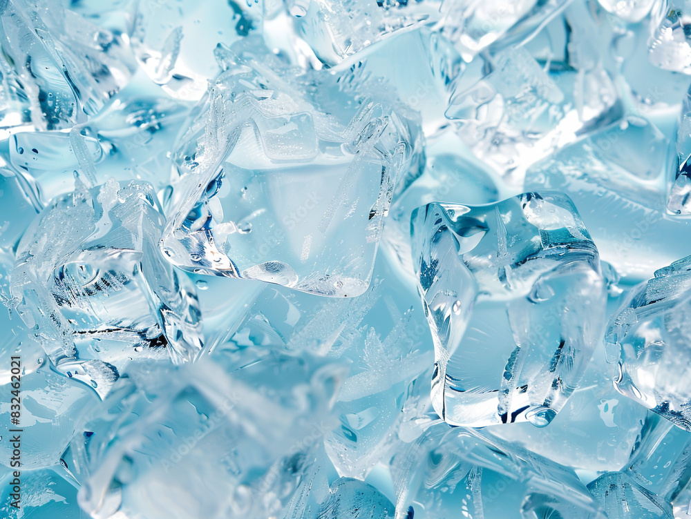 Beautiful background of ice cubes close up Beautiful background of ice cubes close up