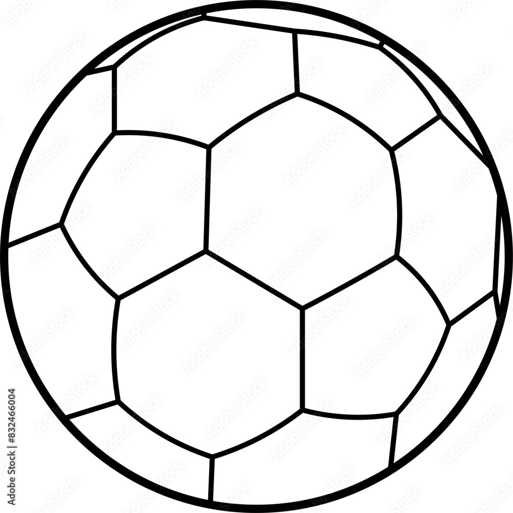 Soccer ball vector outline illustration Soccer ball vector outline illustration