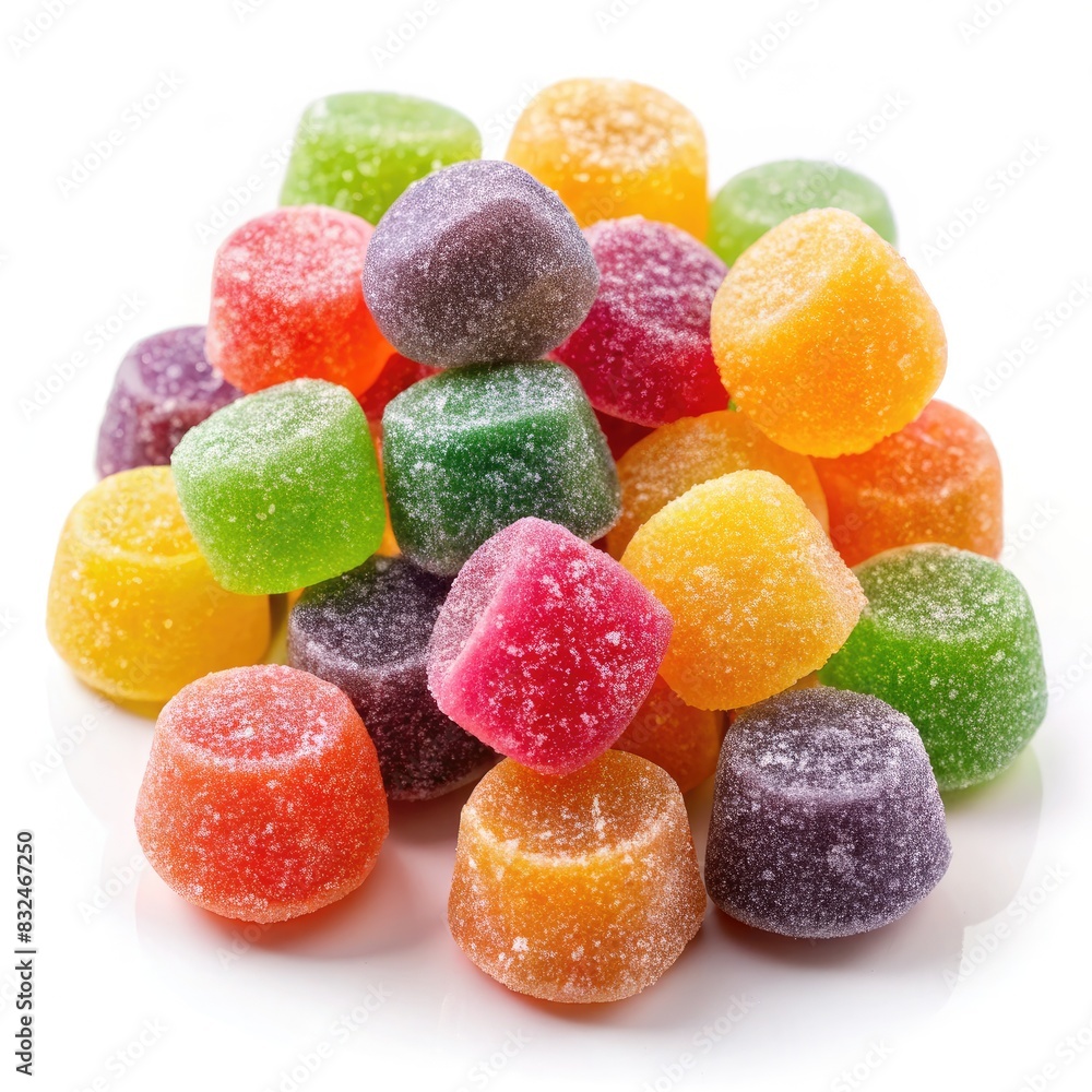 Stack of Colorful Gummy Bears. Generative AI Stack of Colorful Gummy Bears. Generative AI