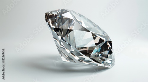 High-quality image of a diamond file  isolated on a white studio background