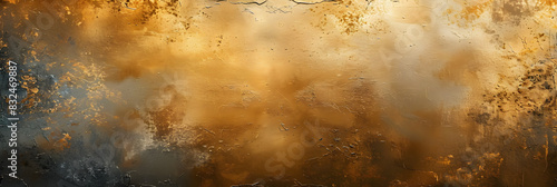 A copy space image with a textured background in a rich and lustrous golden hue photo