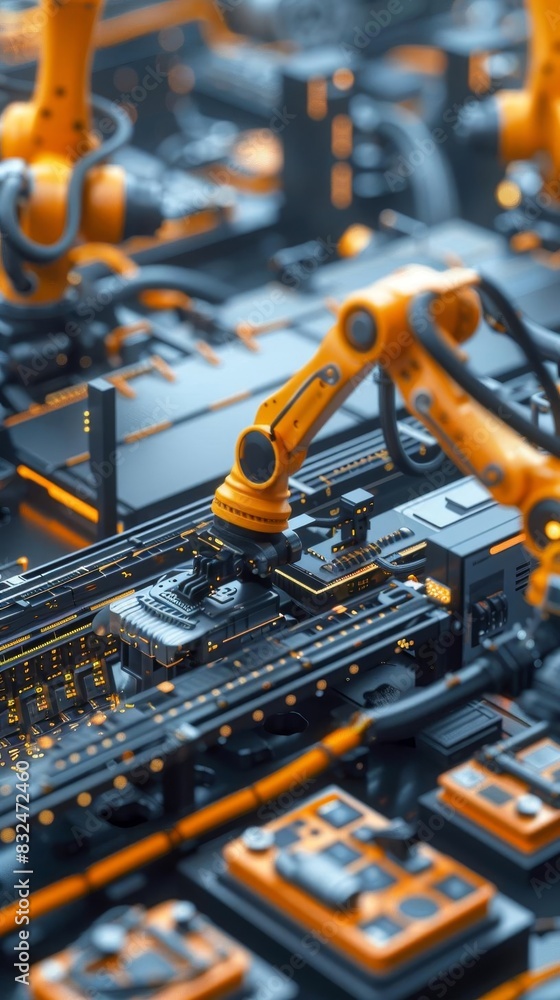 illustration Model AIoptimized production planning and scheduling for manufacturing plants illustration Model AIoptimized production planning and scheduling for manufacturing plants