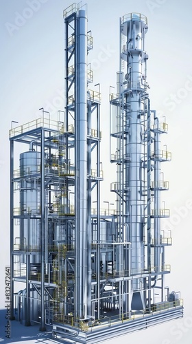 illustration 3D Model AIoptimized energy management and smart grid control systems photo