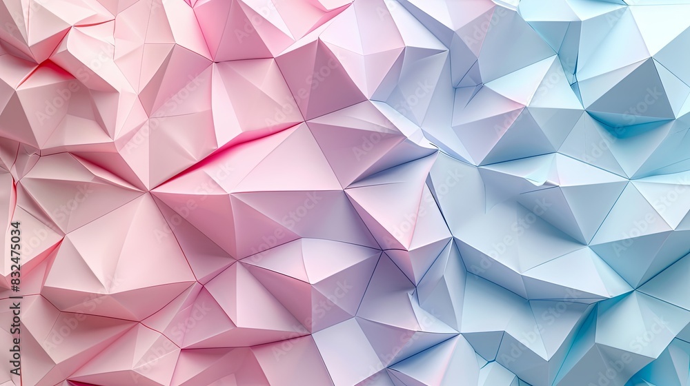 Geometric background with soft, overlapping triangles in a pastel palette, creating a soothing look Geometric background with soft, overlapping triangles in a pastel palette, creating a soothing look