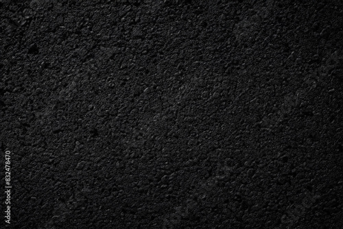 High-Resolution Image, Black Asphalt Road Texture with Granite Gravel Background