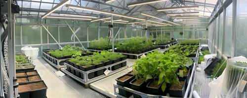 High Tech Greenhouse with S...