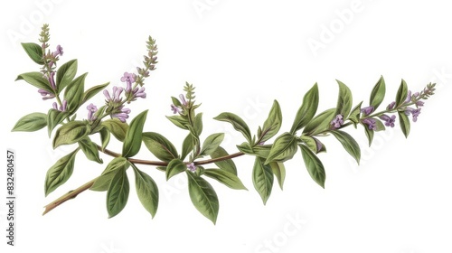 antique botanical illustration of liquorice plant isolated on white background vintage herbal drawing