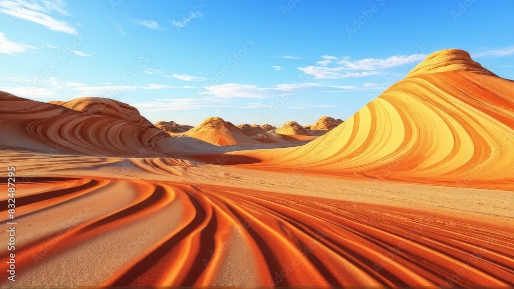 Naklejka premium desert absctract design, generative ai