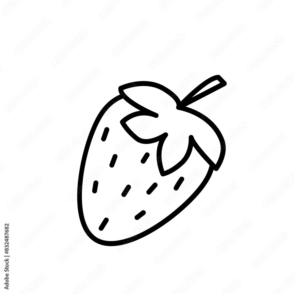 fruit icon line design fruit icon line design