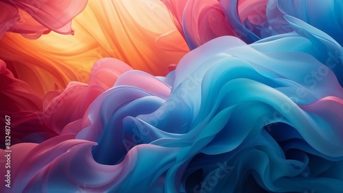 abstract colorful background, generative ai