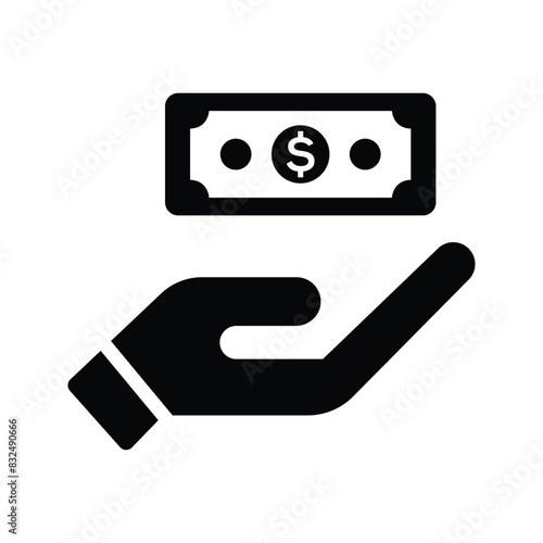 Money donate icon
