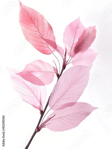Pink Cherry Blossom Leaves A Graceful Display of Natures Ephemeral Art